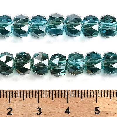 Transparent Electroplate Glass Beads Strands EGLA-K071-03C-1