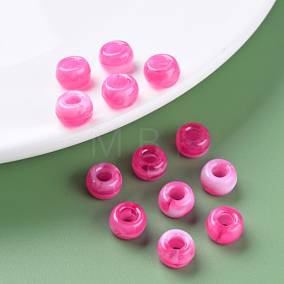 Acrylic European Beads MACR-S375-002B-07-1