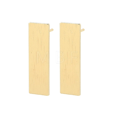 Brass Stud Earrings EJEW-G471-27B-G-1