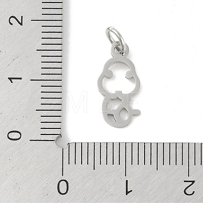 Non-Tarnish 304 Stainless Steel Pendants STAS-L279-001P-06-1