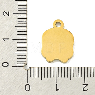 Halloween Theme Ion Plating(IP) 304 Stainless Steel Enamel Pendants STAS-M011-04A-1