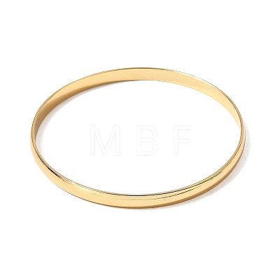 304 Stainless Steel Plain Bangles for Women Men BJEW-Z167-01G-04-1