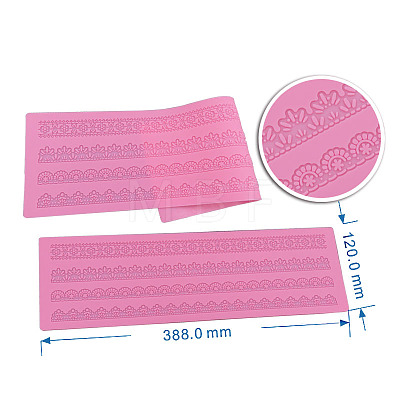 Silicone Embossing Lace Fondant Moulds BAKE-PW0001-724-1