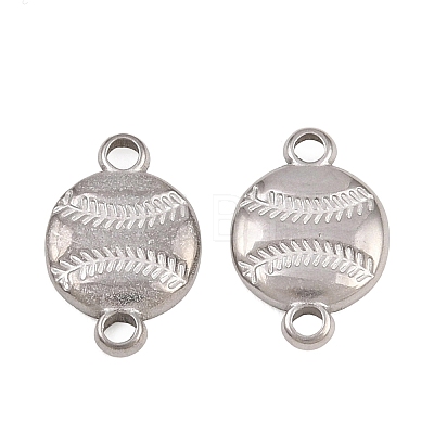 304 Stainless Steel Sports Ball Links Connector Charms STAS-Z203-10P-02-1