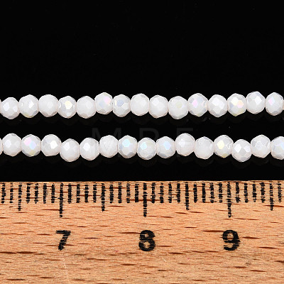 Electroplate Glass Beads Strands EGLA-A034-P1mm-B33-1