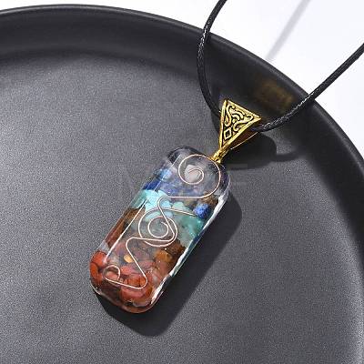 2Pcs 2 Styles Chakra Jewelry NJEW-SZ0001-05-1