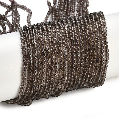 Natural Smoky Quartz Beads Strands X-G-P553-G05-01-1