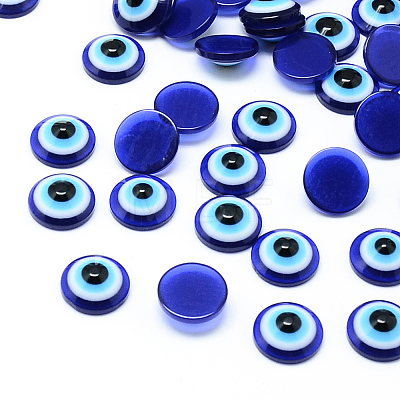 Resin Evil Eye Cabochons X-CRES-S612-10mm-1