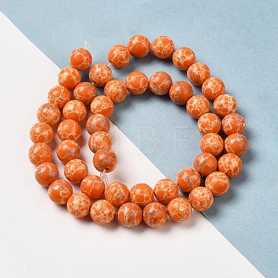 Synthetic Imperial Jasper Dyed Beads Strands G-P507-01A-05-1