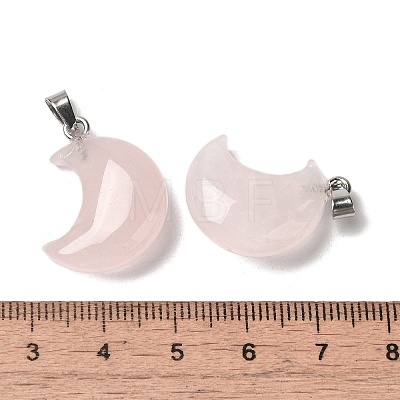 Natural Rose Quartz Pendants G-H035-01P-08-1