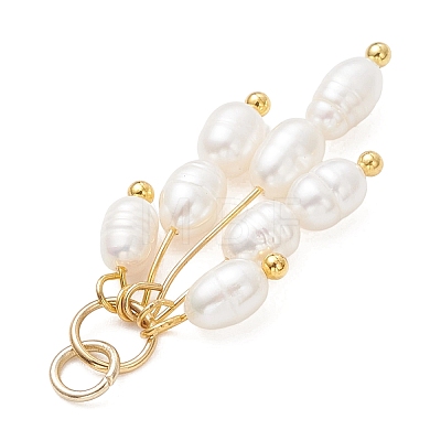 Natural Cultured Freshwater Pearl Pendants PALLOY-JF05104-1