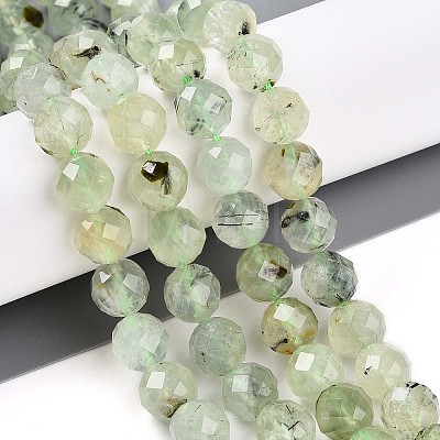 Natural Prehnite Beads Strands G-S345-10mm-28-1