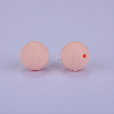 Round Silicone Focal Beads SI-JX0046A-59-1