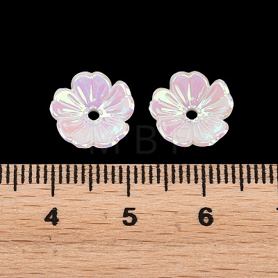 UV Plating Opaque Acrylic Bead Cap OACR-K001-41A-1