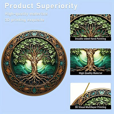 Tree of Life Acrylic Window Hanging Ornaments PW-WG0EC25-01-1