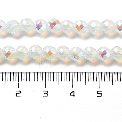 Electroplate Glass Beads Strands GLAA-A014-01F-1