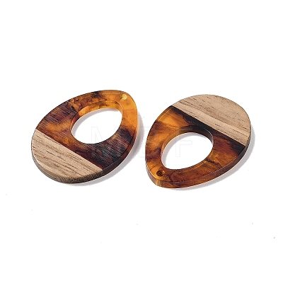 Resin & Wood Pendants WOOD-F015-17G-1