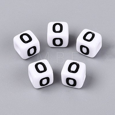 Opaque Acrylic Beads SACR-N020-04A-O-1