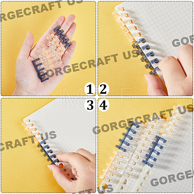 Gorgecraft 18Pcs 3 Colors Platic Binding Combs FIND-GF0005-17A-1