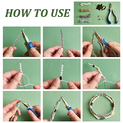   DIY Cord Bracelet Making Kit DIY-PH0009-18-1