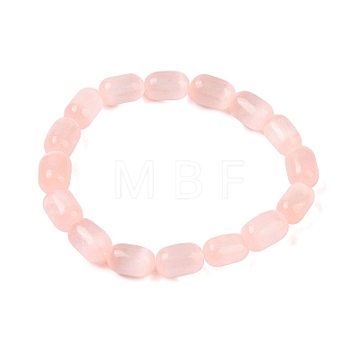 Natural Selenite Beaded Stretch Bracelets BJEW-L694-001-1