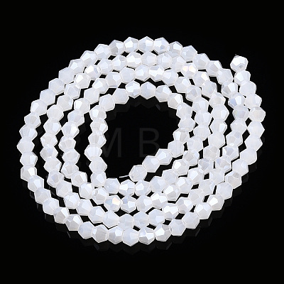 Imitation Jade Electroplate Glass Beads Strands EGLA-A039-J2mm-A06-1