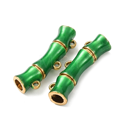304 Stainless Steel Enamel Curved Bamboo Chandelier Component Links STAS-D263-17A-G-1