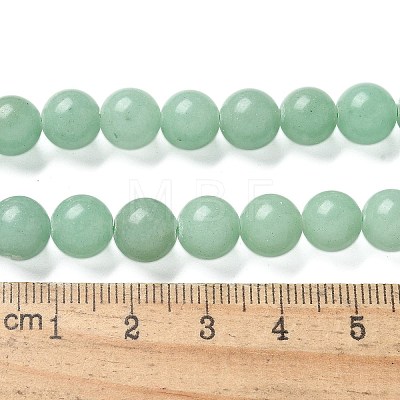 Natural Green Aventurine Round Beads Strands G-S150-8mm-2-1