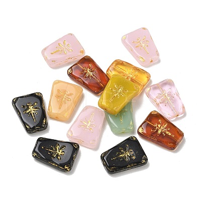 Baking Paint Mixed Styles Glass Beads GL-CBA8D6A-11-1