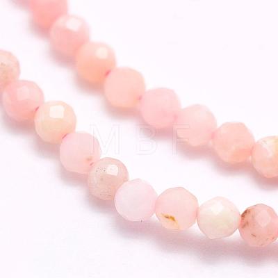 Natural Pink Opal Beads Strands G-F509-05-4mm-1