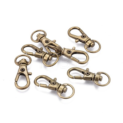 Alloy Swivel Lobster Claw Clasps IFIN-E548Y-AB-1