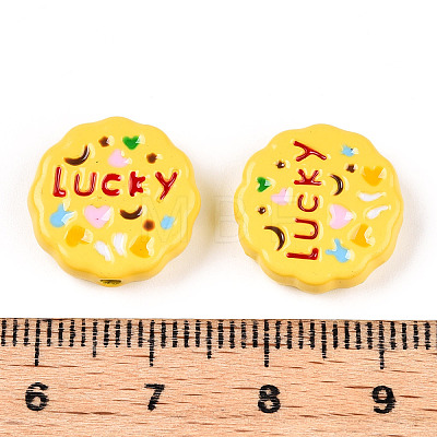 Spray Painted Alloy Beads FIND-N005-61-1