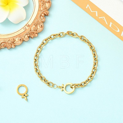 2Pcs 304 Stainless Steel Twister Clasps STAS-CJ0003-59-1
