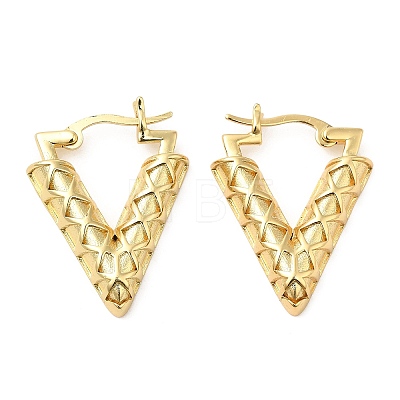Rack Plating Brass Hoop Earrings for Women EJEW-Q770-18G-1