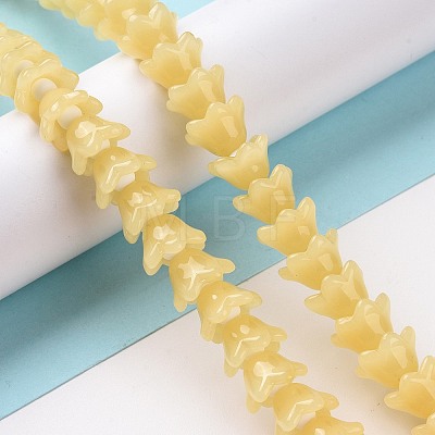 Opaque Glass Beads Strands LAMP-H061-01A-03-1