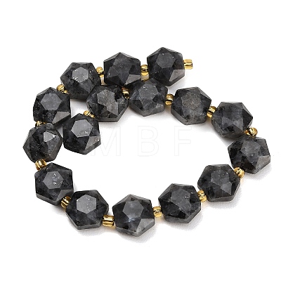 Natural Larvikite Beads Strands GG-CBA4A3B-B17-1