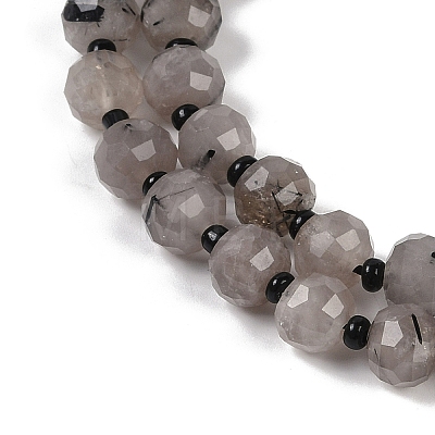 Natural Rutilated Quartz Beads Strands G-H057-A16-01-1