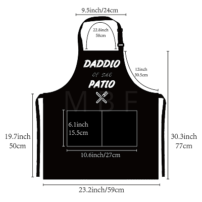 Polyester Apron AJEW-WH0221-013-1