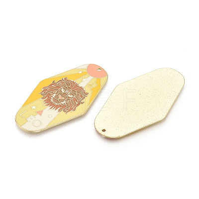 Rack Plating Alloy and Enamel Big Pendants X1-ENAM-T021-29F-1