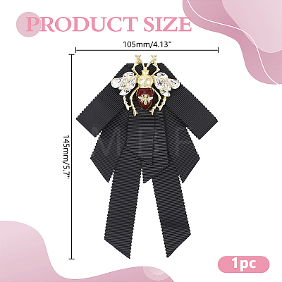 1Pc Alloy & Iron & Polyester & Acrylic Exquisite Lapel Pin for Women JEWB-HY0001-67-1