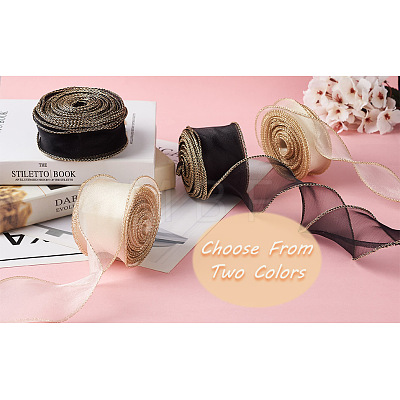 Yilisi 2 Cards 2 Style Organza Ribbon OCOR-YS0001-08A-1