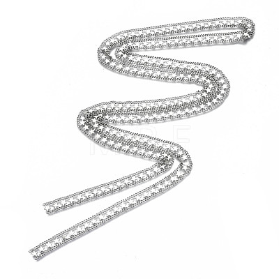 Brass Double Row Curb Chains CHC-N018-006-1