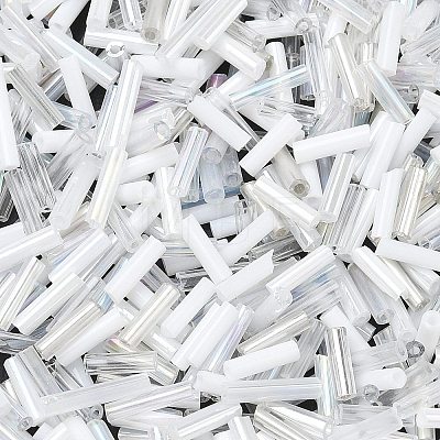Glass Round Bugle Beads SEED-XCP0001-47I-1