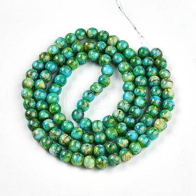 Baking Paint Glass Beads X1-DGLA-N003-8mm-B04-1
