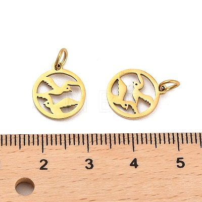 304 Stainless Steel Charms STAS-D050-07G-09-1