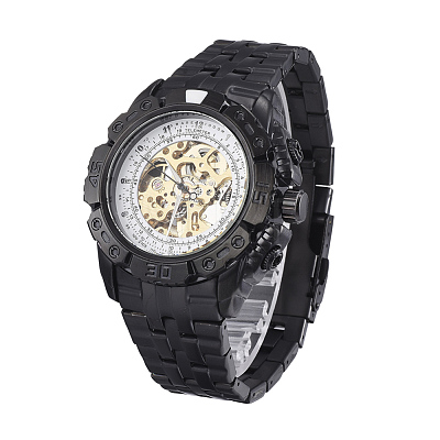 Alloy Watch Head Mechanical Watches WACH-L044-01A-GB-1