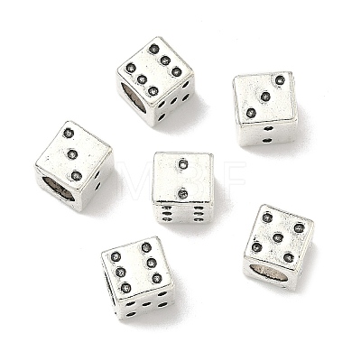 Tibetan Style Alloy European Beads X-TIBE-Q050-132AS-LF-1