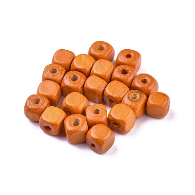 Dyed Natural Wood Beads WOOD-S617-2-LF-1