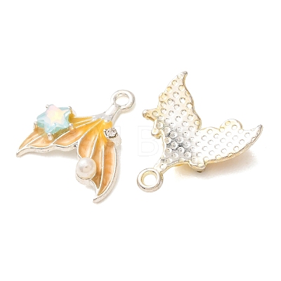 Alloy & Crystal Rhinestone & Enamel Pendants RB-CBAC8D9-02S-02-1