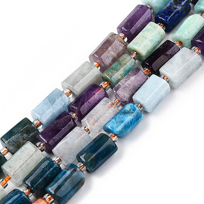 Natural Mixed Gemstone Beads Strands X-G-N327-06A-1